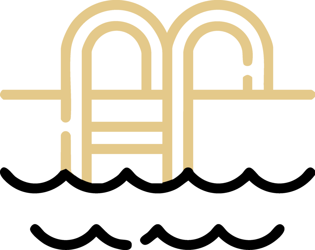 Swimming pool and spa safety barrier compliance icon